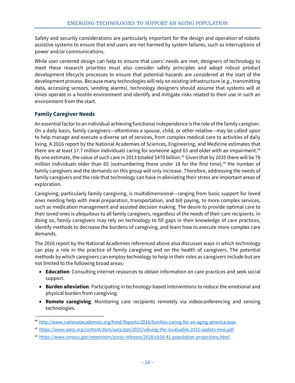 Emerging Technologies to Support an Aging Population, Page 36