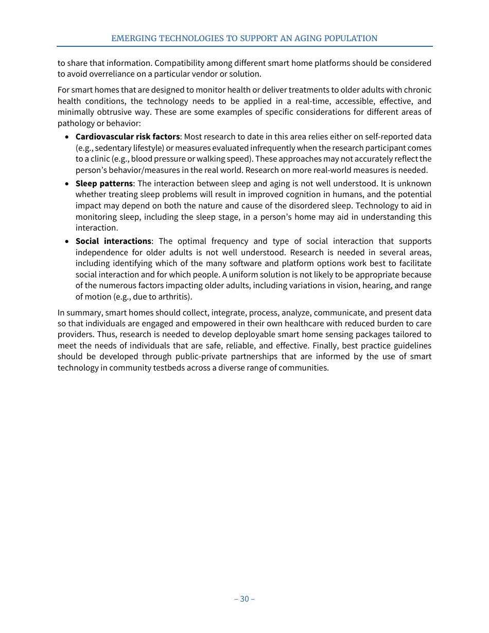 Emerging Technologies to Support an Aging Population, Page 38