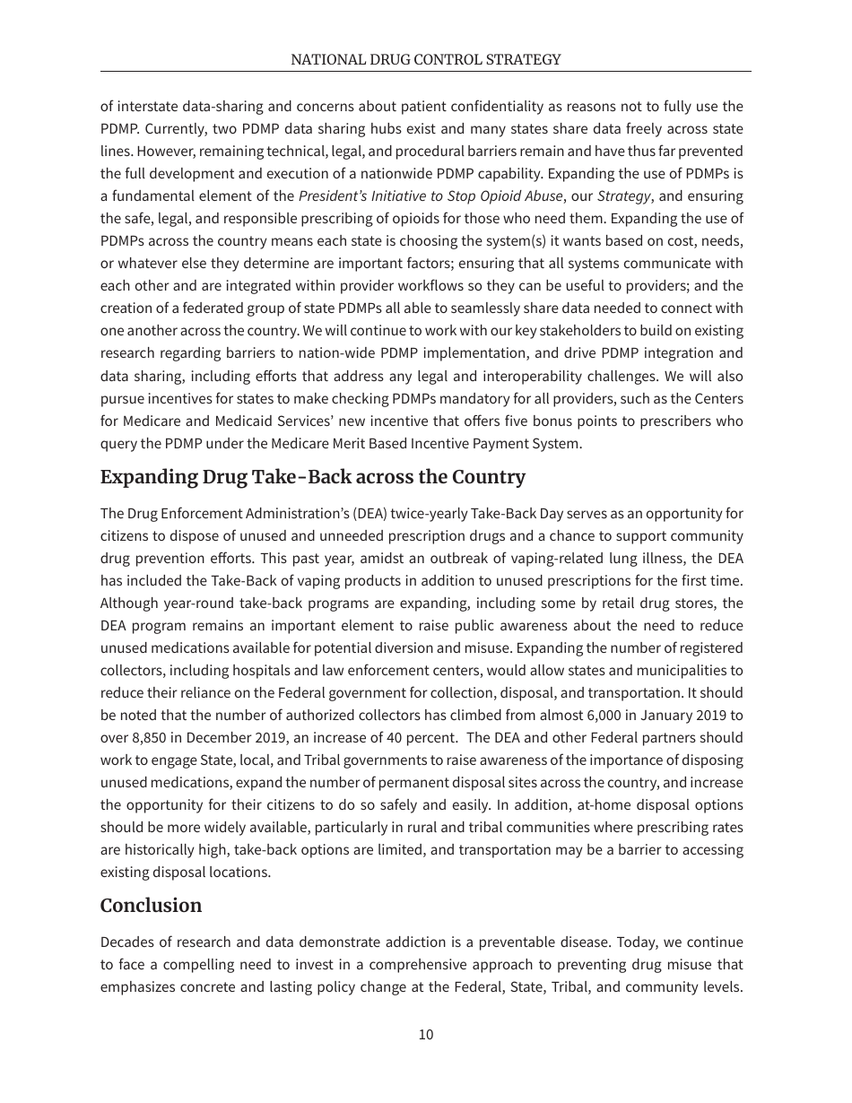 National Drug Control Strategy, Page 13