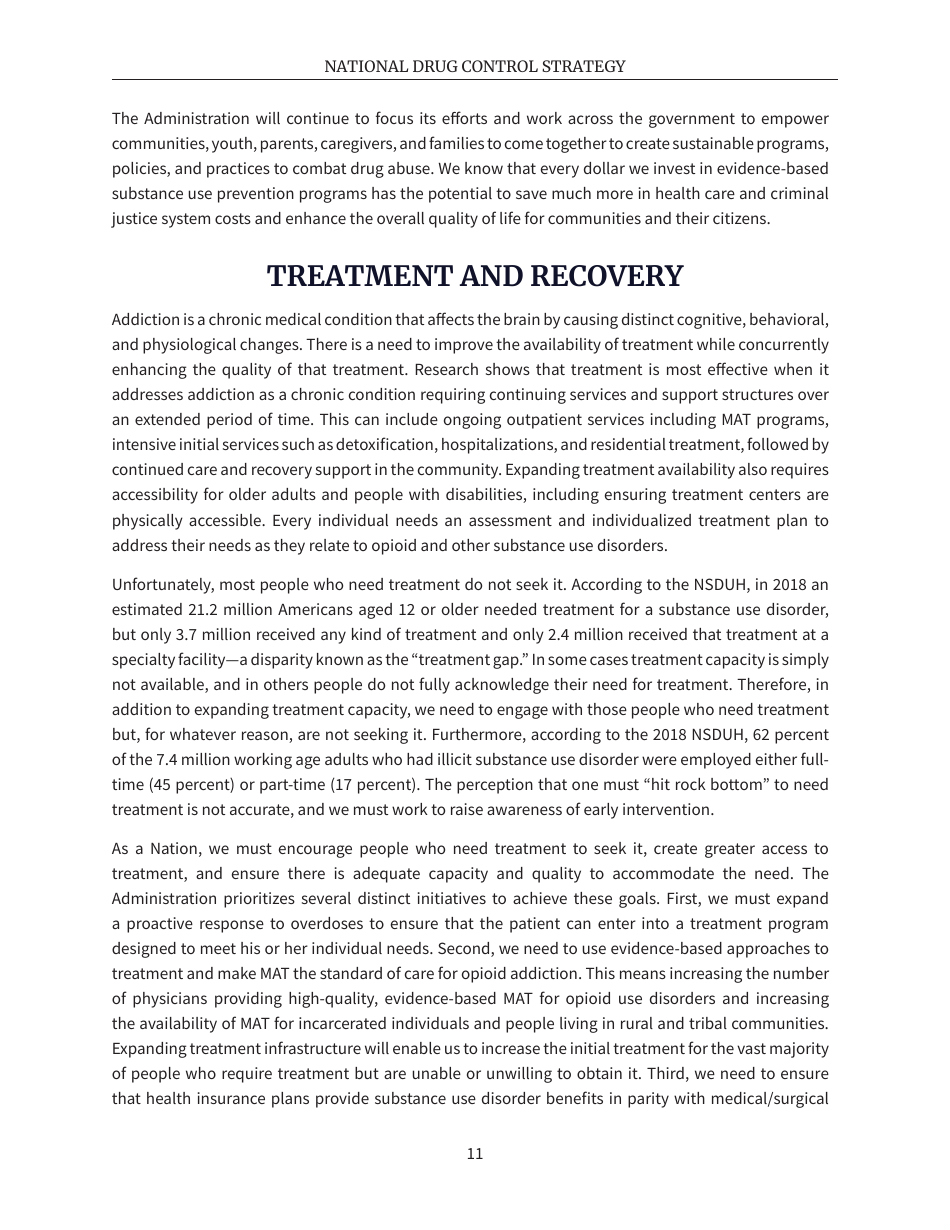 National Drug Control Strategy, Page 14