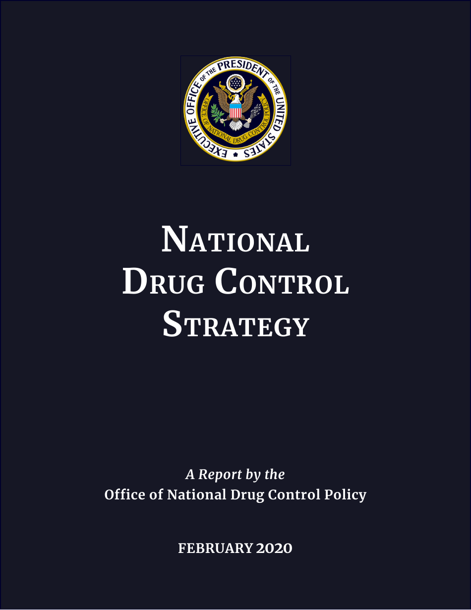 National Drug Control Strategy, Page 1