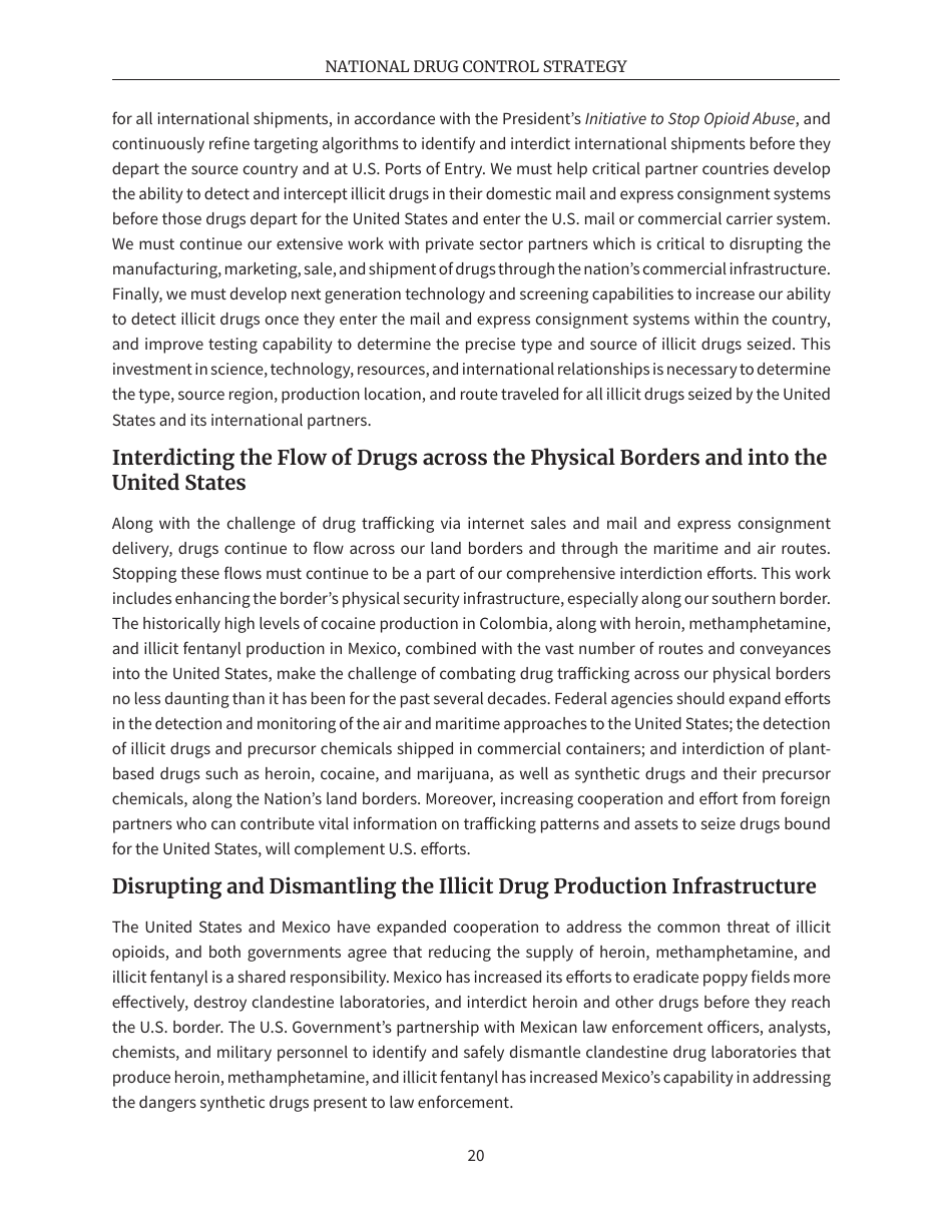 National Drug Control Strategy, Page 23