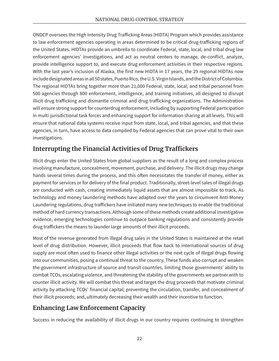 National Drug Control Strategy, Page 25