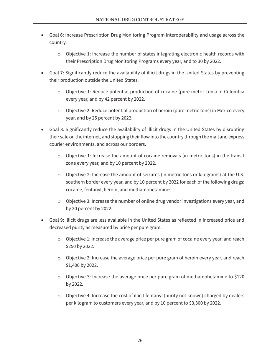 National Drug Control Strategy, Page 29