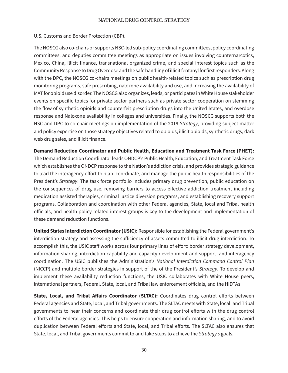 National Drug Control Strategy, Page 33