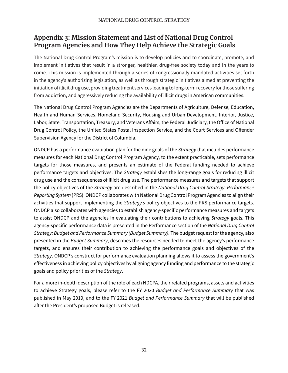 National Drug Control Strategy, Page 35