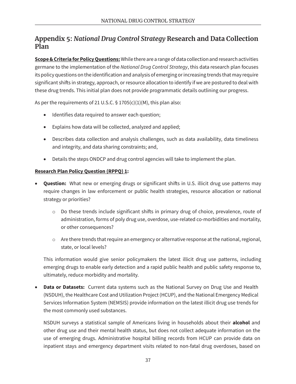 National Drug Control Strategy, Page 40