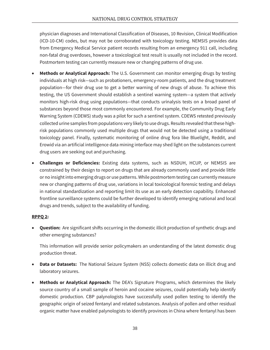 National Drug Control Strategy - Fill Out, Sign Online And Download PDF ...