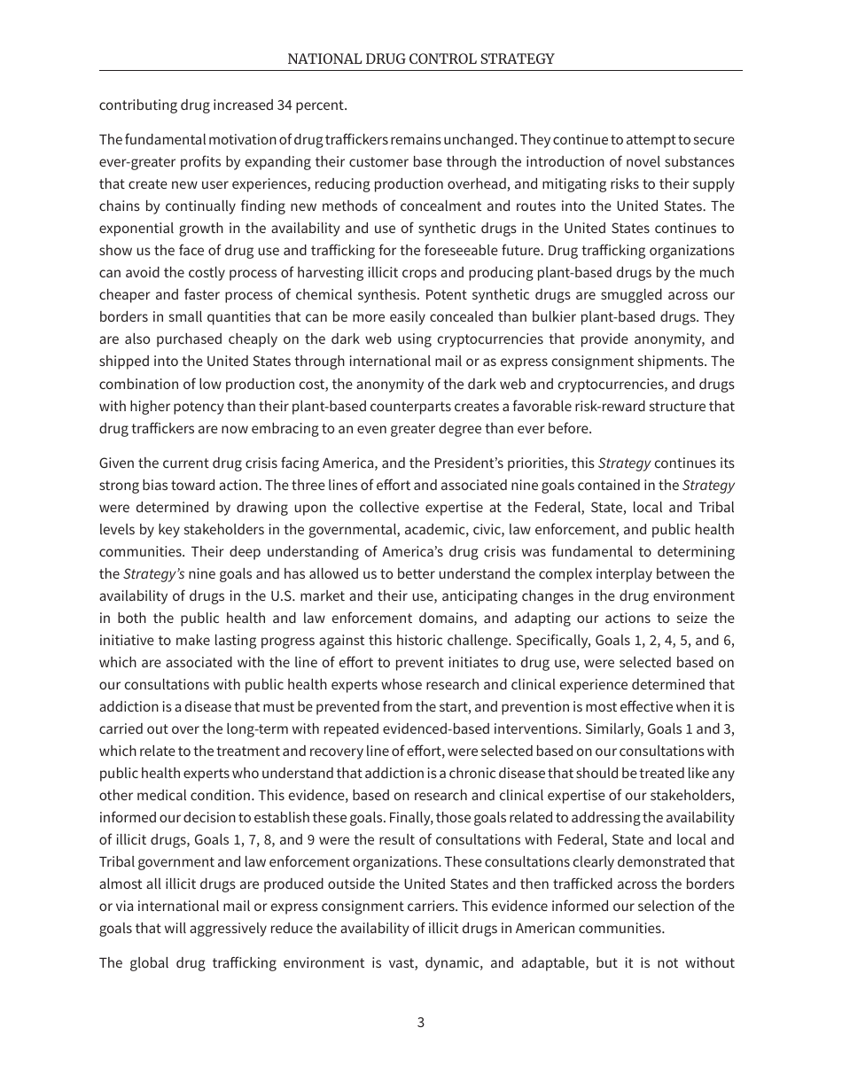 National Drug Control Strategy, Page 6