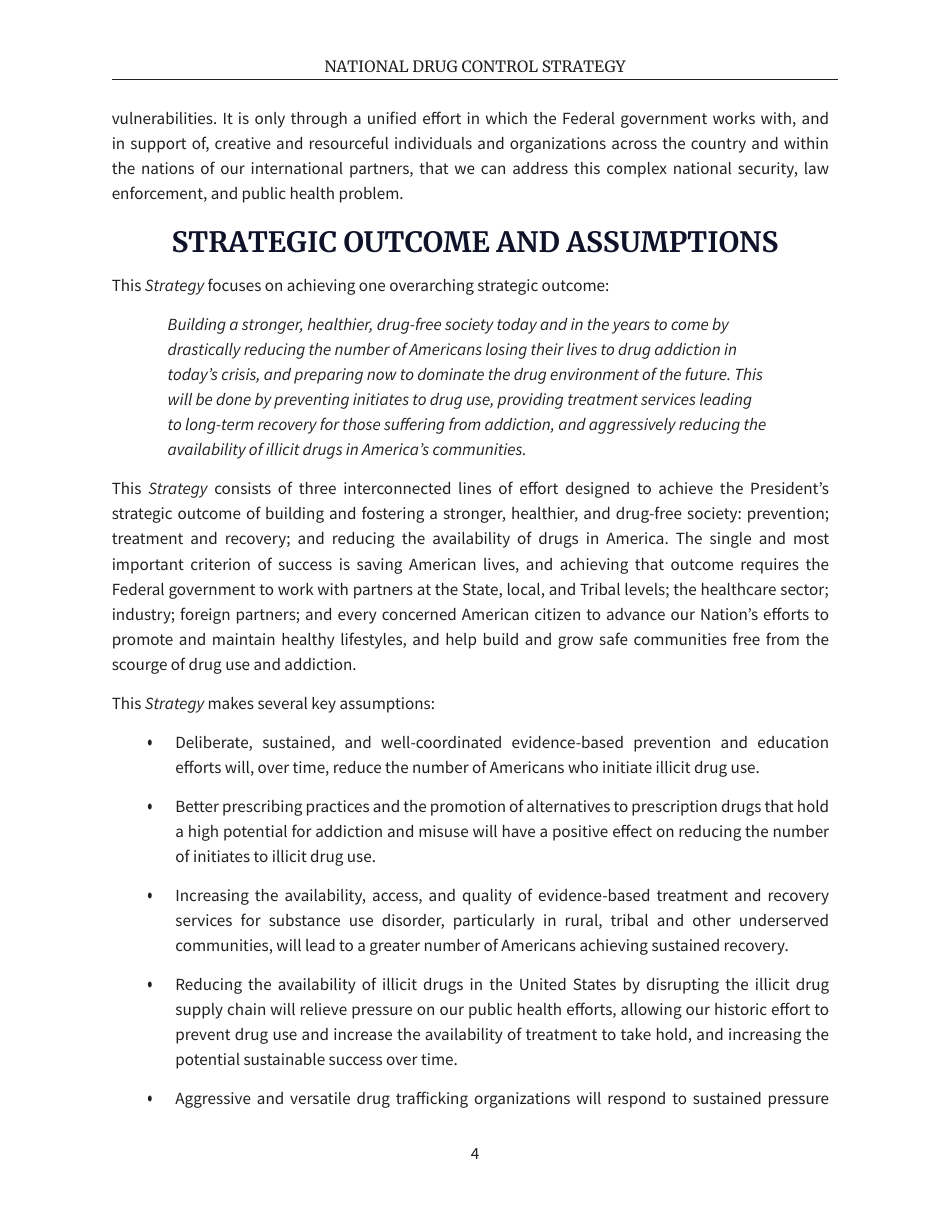 National Drug Control Strategy, Page 7