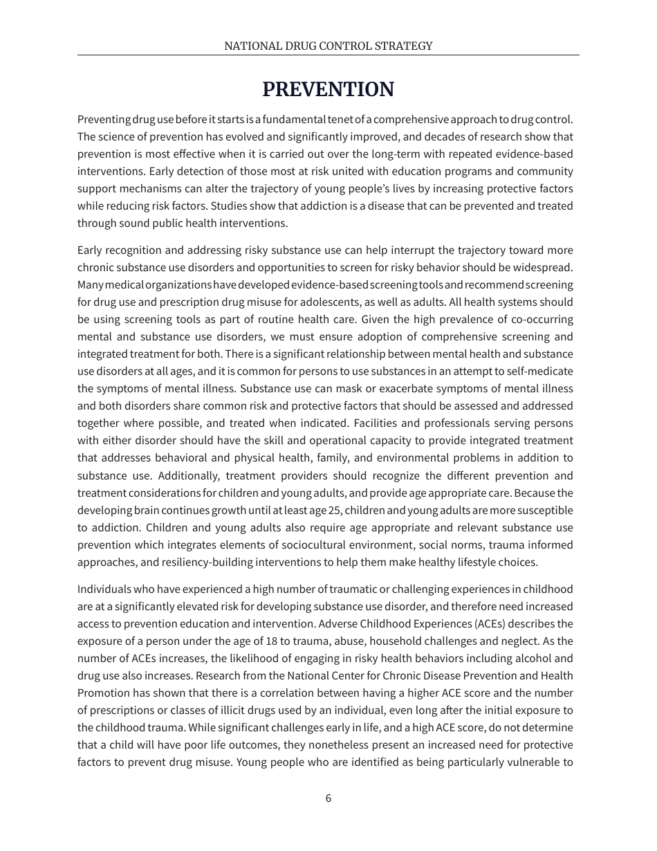 National Drug Control Strategy, Page 9