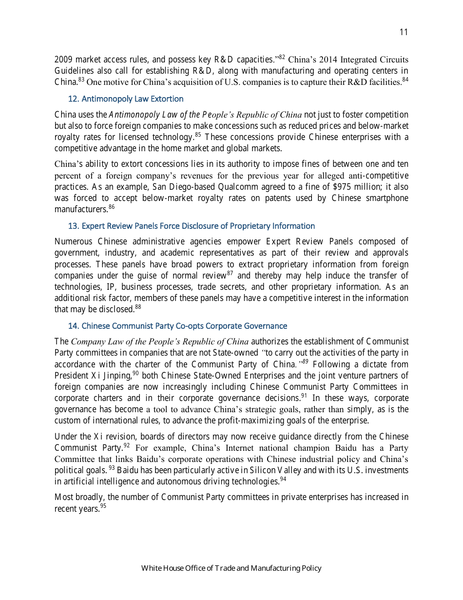 How Chinas Economic Aggression Threatens the Technologies and Intellectual Property of the United States and the World, Page 12