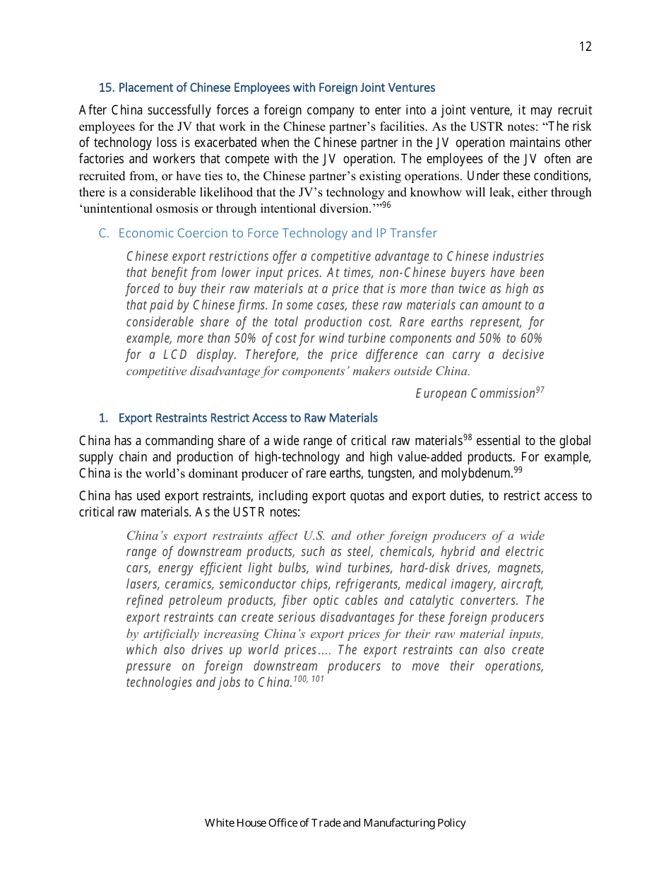 How Chinas Economic Aggression Threatens the Technologies and Intellectual Property of the United States and the World, Page 13