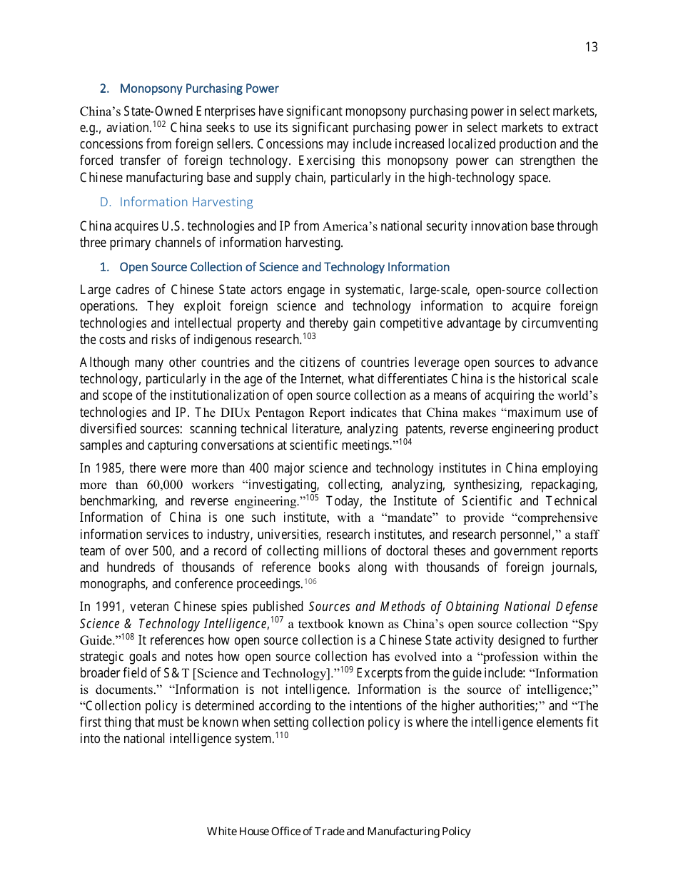 How Chinas Economic Aggression Threatens the Technologies and Intellectual Property of the United States and the World, Page 14