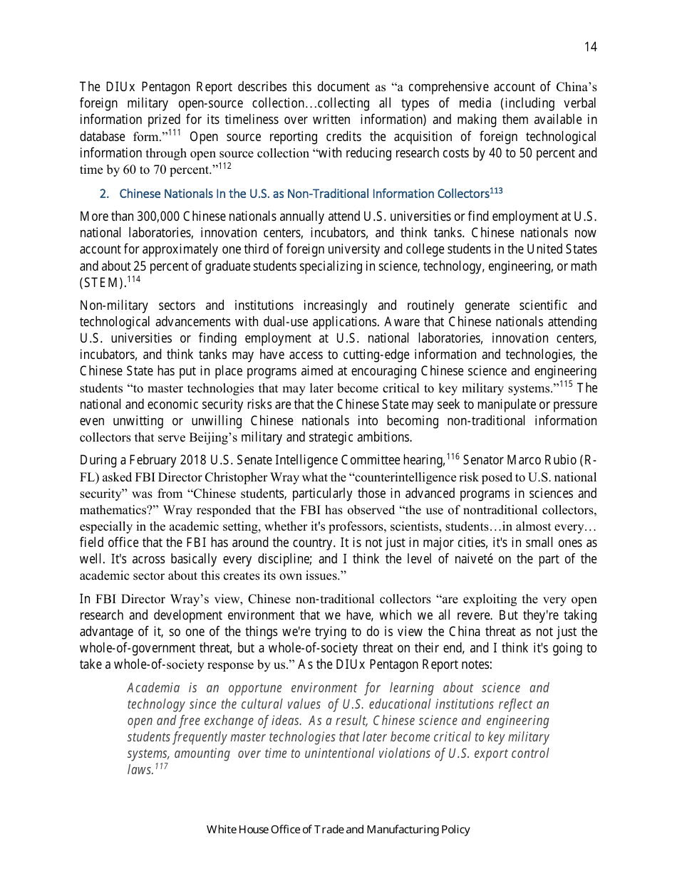 How Chinas Economic Aggression Threatens the Technologies and Intellectual Property of the United States and the World, Page 15