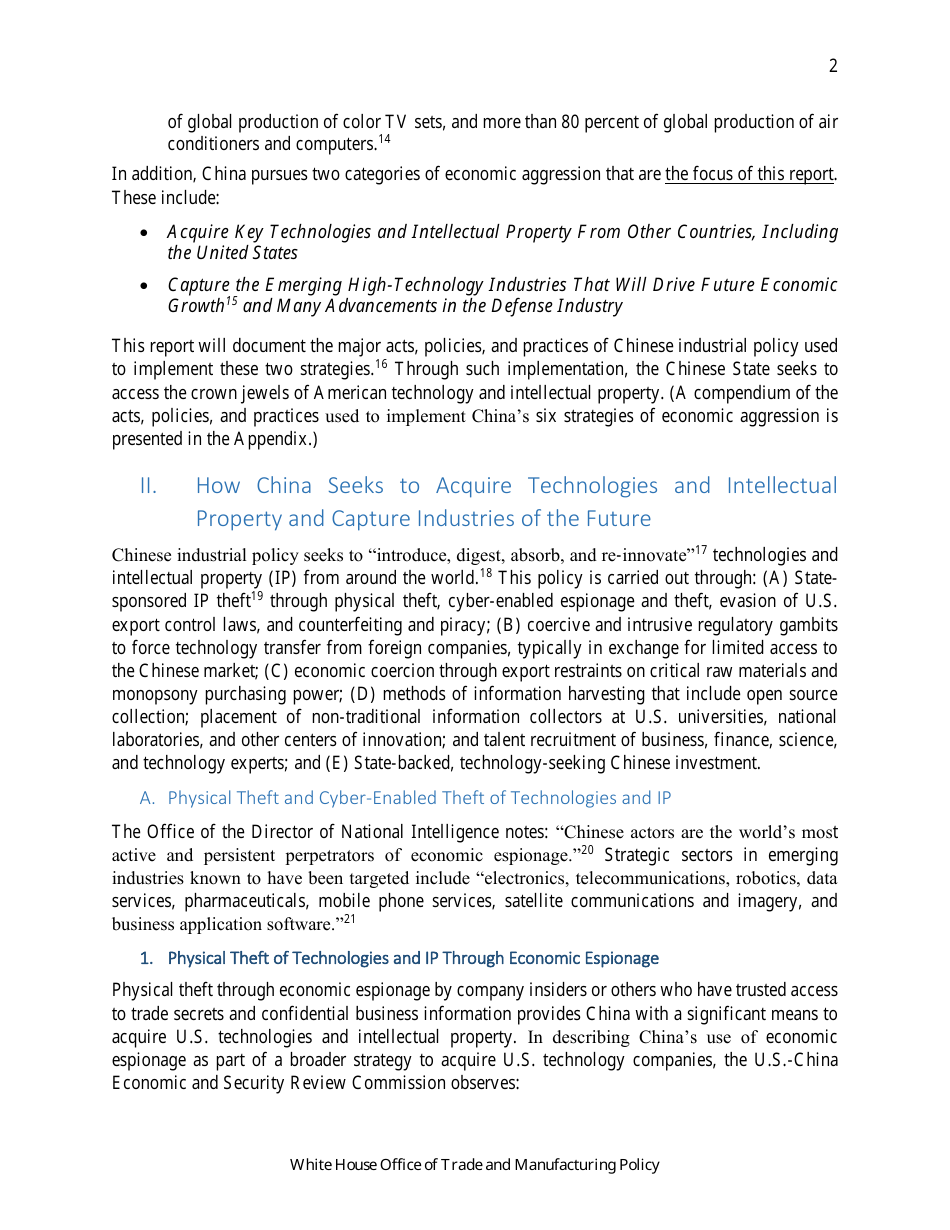 How Chinas Economic Aggression Threatens the Technologies and Intellectual Property of the United States and the World, Page 3