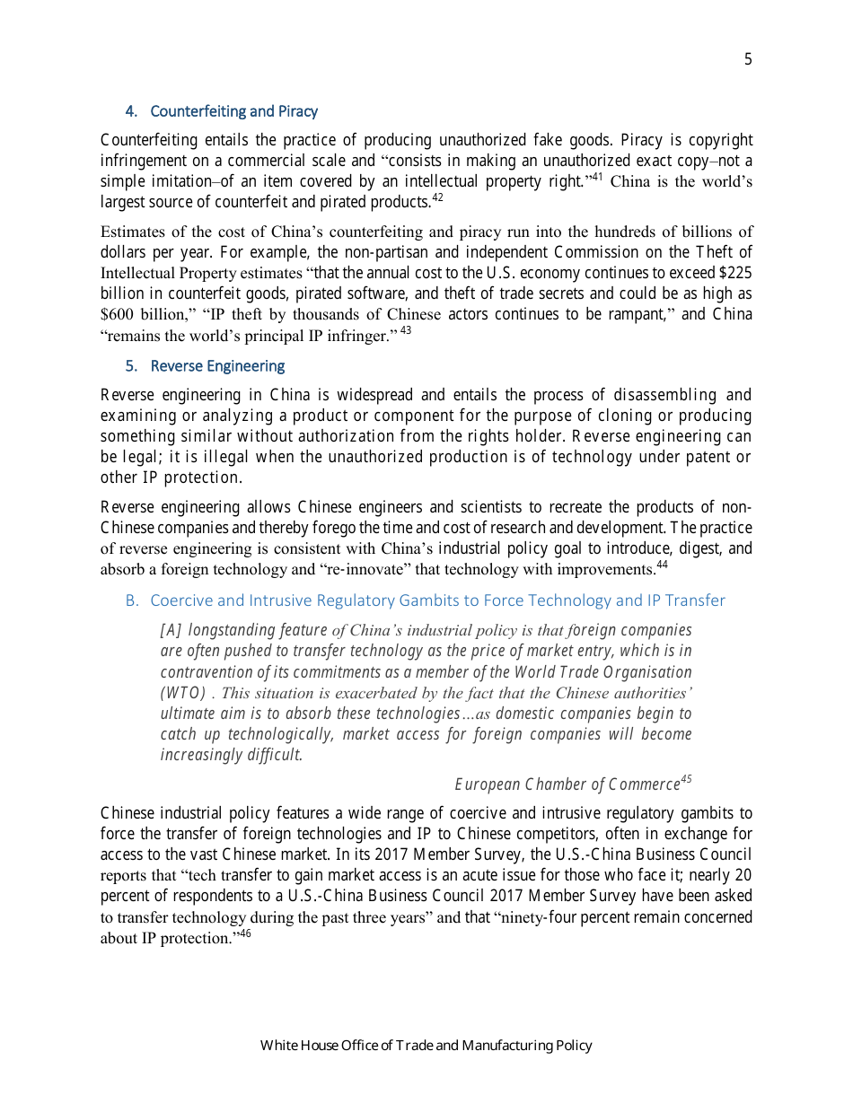 How Chinas Economic Aggression Threatens the Technologies and Intellectual Property of the United States and the World, Page 6