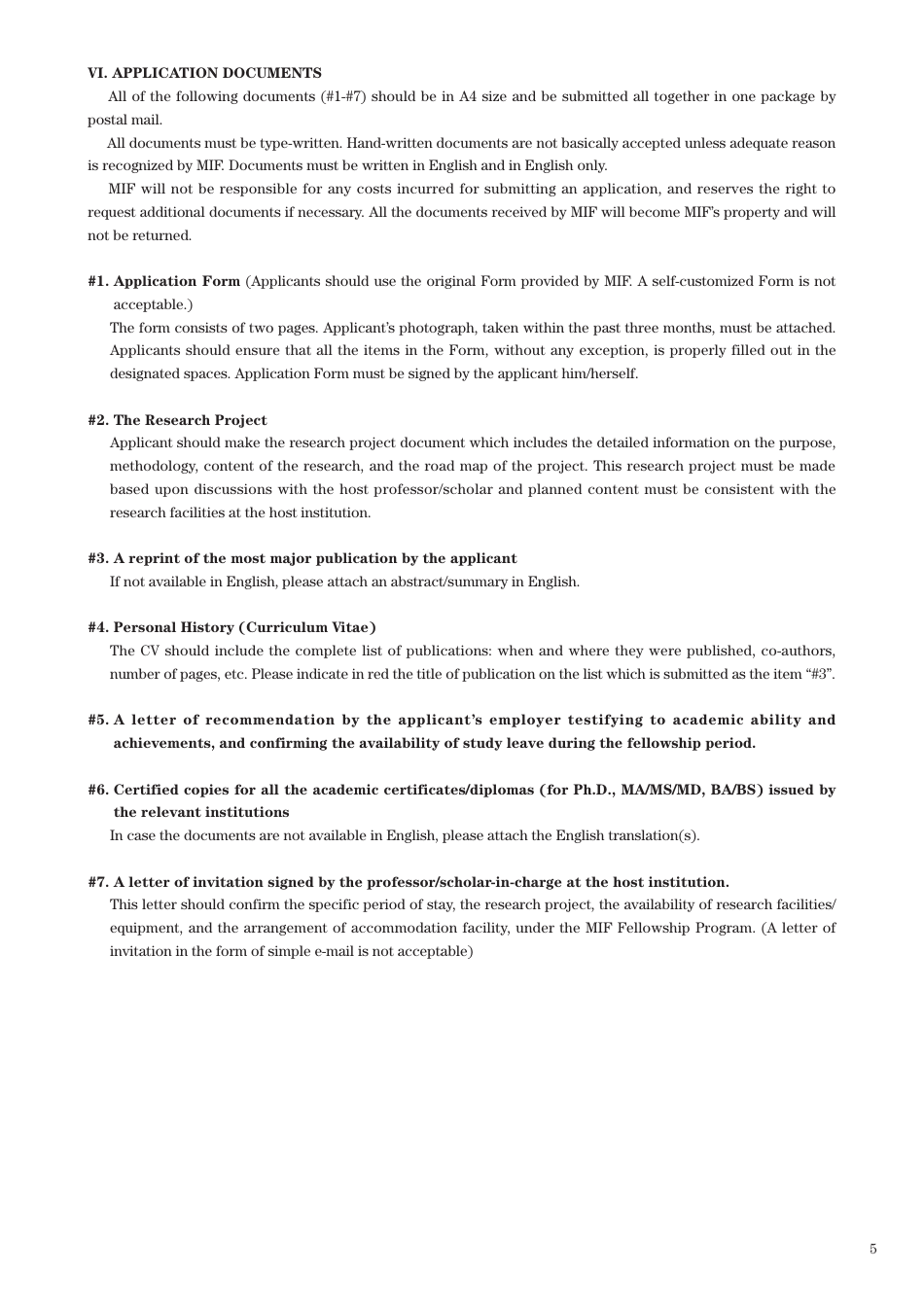 Research Fellowship Program 2019 Announcement - the Matsumae International Foundation, Page 5