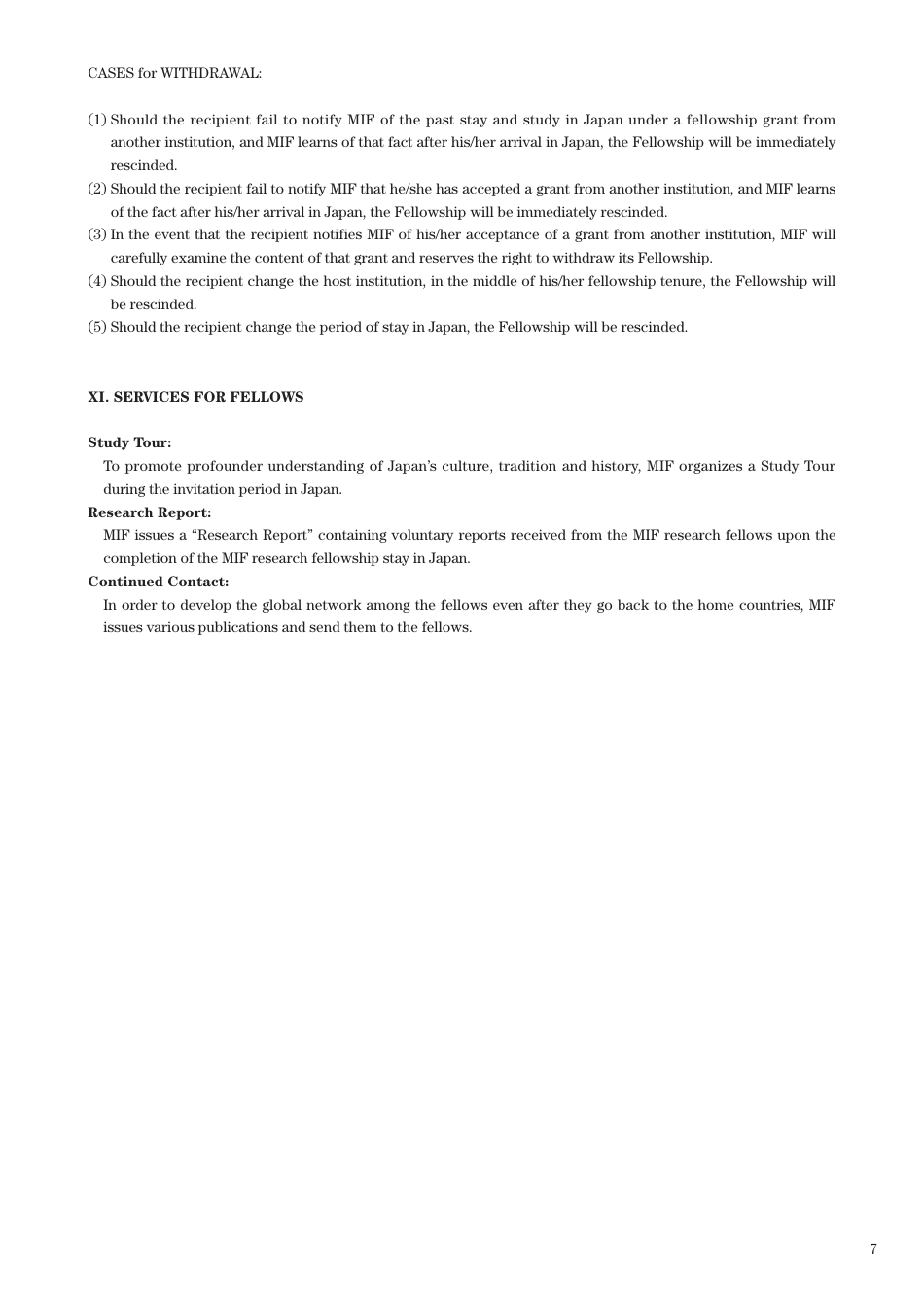 Research Fellowship Program 2019 Announcement - the Matsumae International Foundation, Page 7