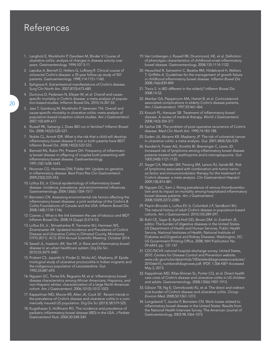 The Facts About Inflammatory Bowel Diseases - Crohns  Colitis Foundation, Page 22