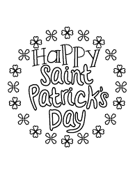 Document preview: St. Patrick's Day Coloring Page - Circle