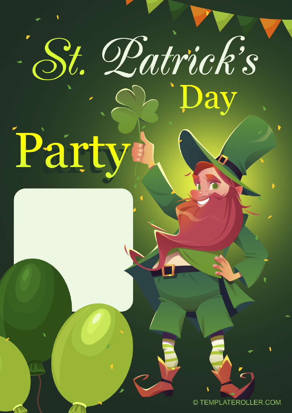 St. Patricks Day Flyer - Party, Page 1