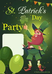 Document preview: St. Patrick's Day Flyer - Party