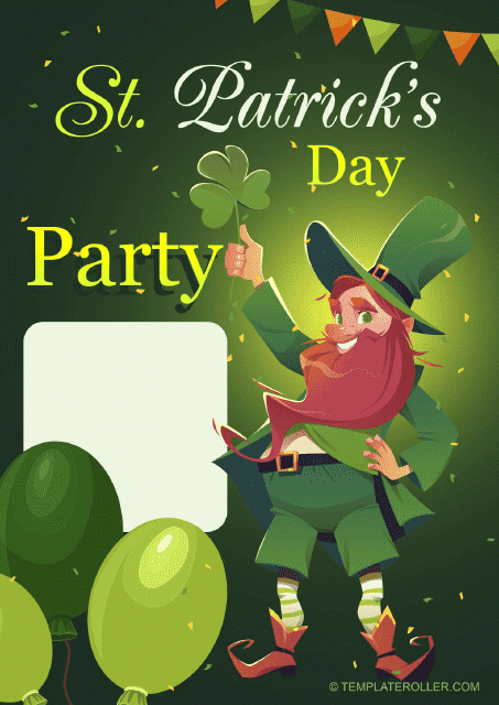 St. Patrick's Day Flyer - Party
