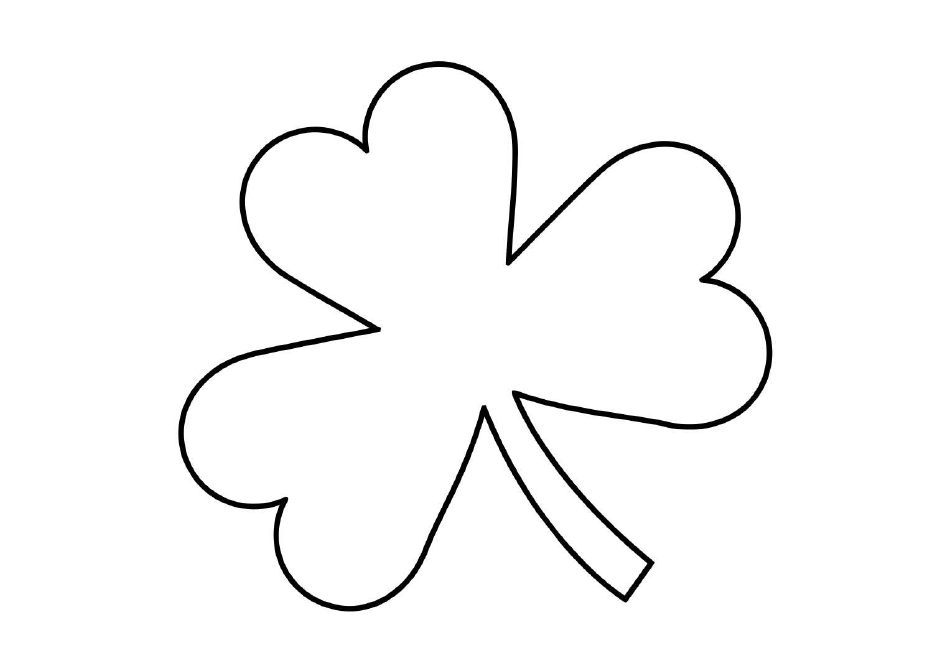 Shamrock Template - One White Shamrock Download Printable PDF | Templateroller