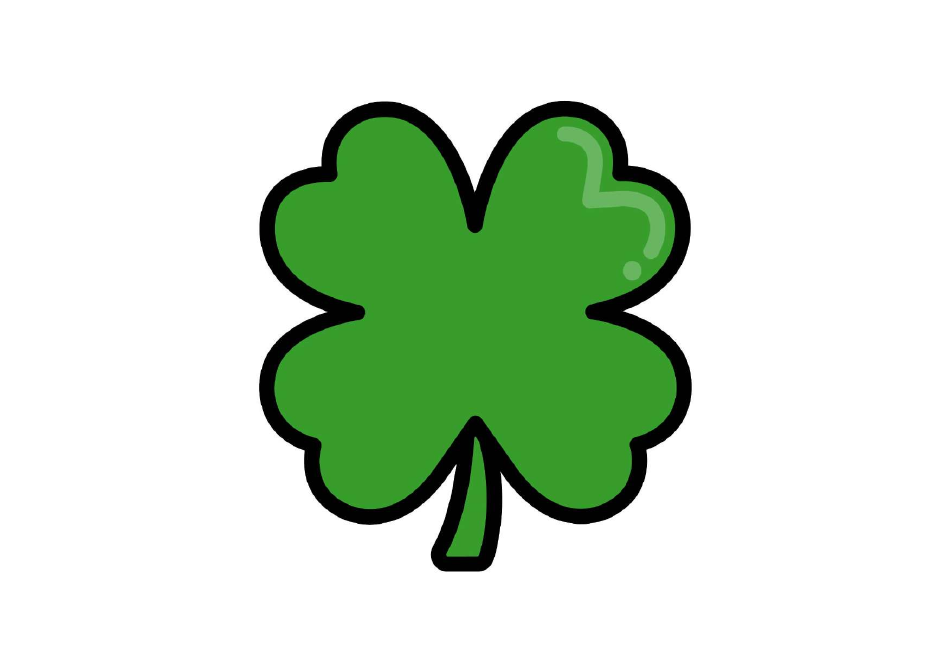 Shamrock Template One Shamrock - Shamrock Template One Shamrock Print Big 