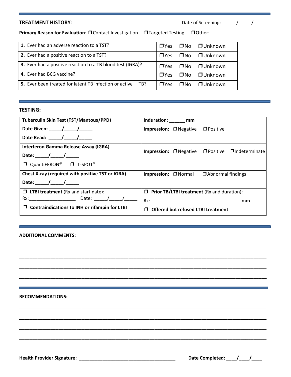 Illinois Correctional Tuberculosis Screening Plan - Fill Out, Sign ...