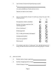 Affidavit of Financial Status - Missouri, Page 4