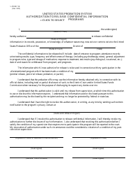 Document preview: Form PROB11B Authorization to Release Confidential Information - Missouri