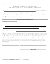 Form PROB481 Customer Consent and Authorization for Access to Financial Records During Supervision