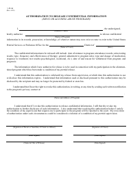 Document preview: Form PS6B Authorization to Release Confidential Information (Drug or Alcohol Abuse Programs) - Missouri