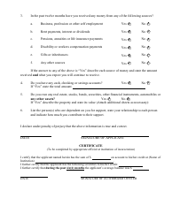 Application to Proceed Without Full Prepayment of Fees; Affidavit and Authorization Form - New York, Page 2