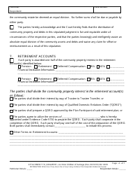 Form SB-12035 Agreement for Judgment - No Children - County of San Bernardino, California, Page 4