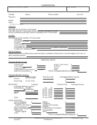 Form SB-10120 Confidential General Care Plan of Conservatee - County of San Bernardino, California, Page 2