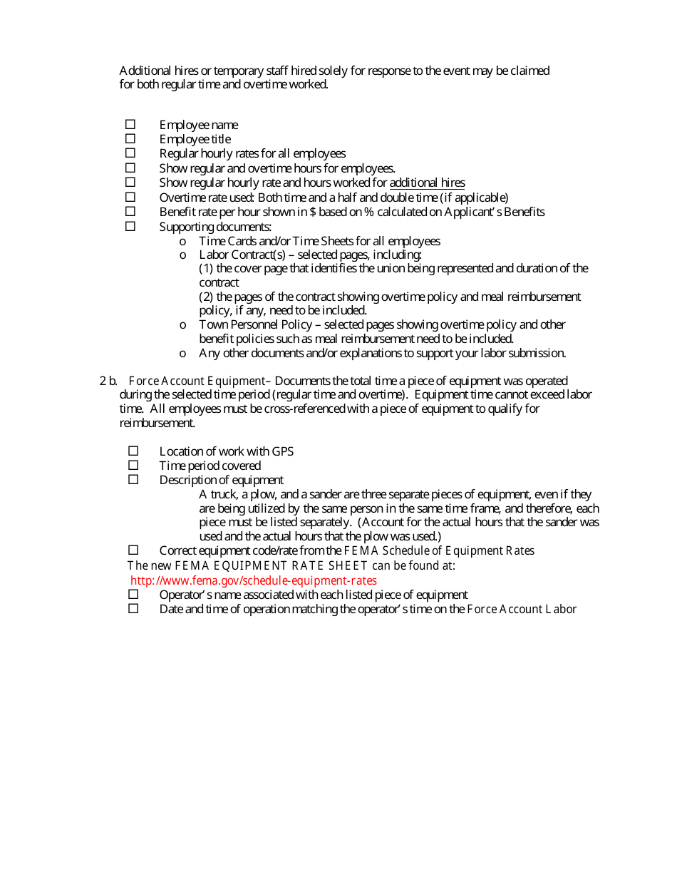 Applicants Guide for Submitting Public Assistance Documents - Vermont, Page 2