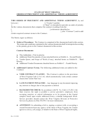 Order of Precedent and Additional Terms Agreement - West Virginia, Page 2
