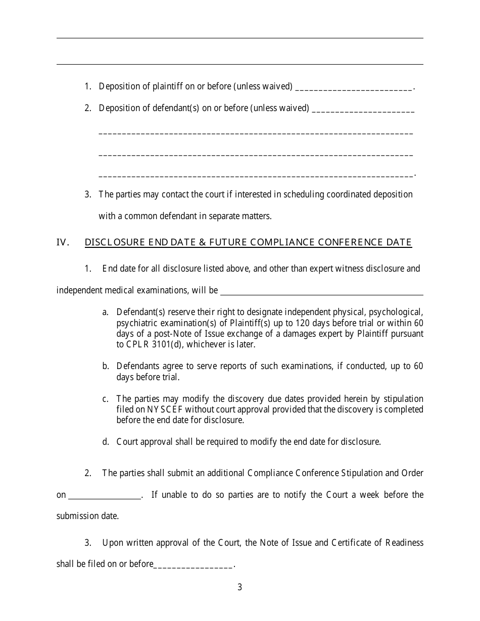 Follow up Cva Compliance Conference Stipulation and Order - New York, Page 3