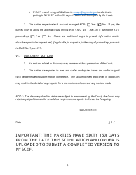 First Compliance Conference Stipulation and Order - New York, Page 5