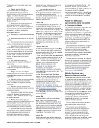 Instrucciones para IRS Formulario 1040-PR Declaracion De Impuestos Federal Sobre El Trabajo Por Cuenta Propia (Incluyendo El Credito Tributario Adicional Por Hijos Para Residentes Bona Fide De Puerto Rico) (Puerto Rican Spanish), Page 21