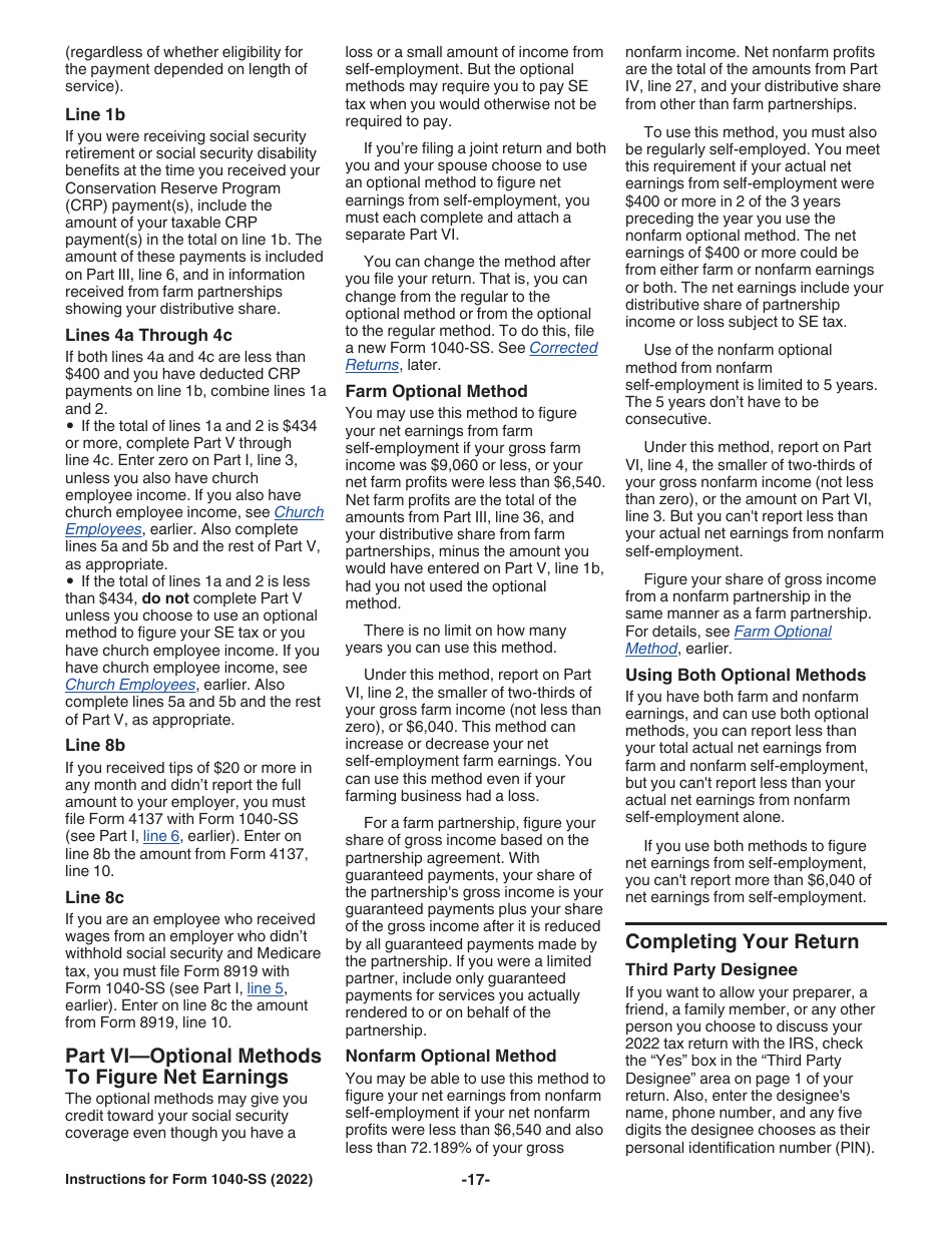 Instructions for IRS Form 1040-SS U.S. Self-employment Tax Return (Including the Additional Child Tax Credit for Bona Fide Residents of Puerto Rico), Page 17