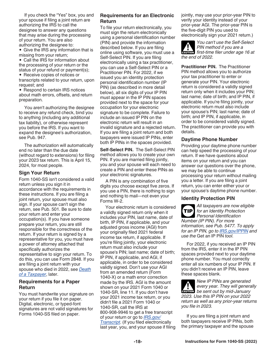 Instructions for IRS Form 1040-SS U.S. Self-employment Tax Return (Including the Additional Child Tax Credit for Bona Fide Residents of Puerto Rico), Page 18