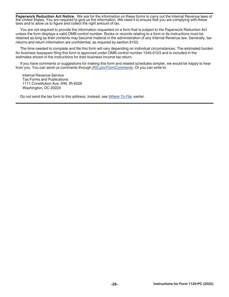Instructions for IRS Form 1120-PC U.S. Property and Casualty Insurance Company Income Tax Return, Page 26