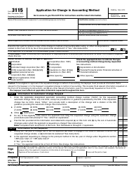 IRS Form 3115 Application for Change in Accounting Method