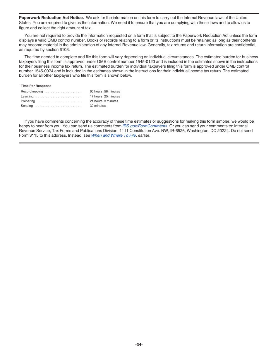 Instructions for IRS Form 3115 Application for Change in Accounting Method, Page 34