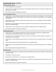 Adverse Event Reporting Form for Accredited Outpatient Surgery Settings - California, Page 3