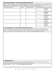 Form ENF-801 Report of Settlement, Judgment or Arbitration Award - California, Page 2